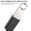USB Female to Type-C Male OTG Cable 8.3cm Charging Data (Black) - 3
