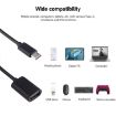 USB Female to Type-C Male OTG Cable 8.3cm Charging Data Silver - 4