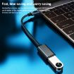 USB Female to Type-C Male OTG Cable 8.3cm Charging Data Silver - 6