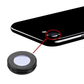 iPhone 7 Back Camera Lens Cover - Black | Protective Lens Shield - 1