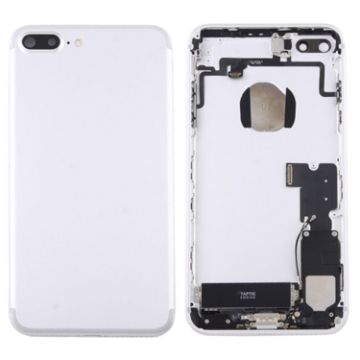iPhone 7 Plus Silver Battery Back Cover Assembly with Card Tray - 1