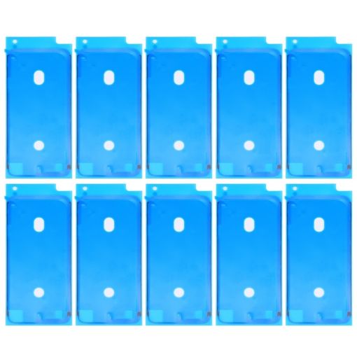 iPhone 8 LCD Frame Bezel Adhesive Stickers 10 PCS Waterproof White - 1
