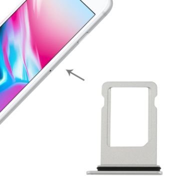 Silver Card Tray for iPhone 8 - Replacement SIM Holder - 1