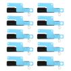iPhone 8 Earpiece Mesh Covers & Adhesive Stickers - 10 PCS Set - 1