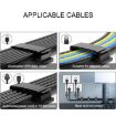 20 PCS HG2613 Desktop Data Cable Organizer Fixing Clip - Black - 5