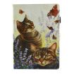 iPad Pro 10.5" Cats & Butterflies Leather Case with Holder & Card Slots - 2