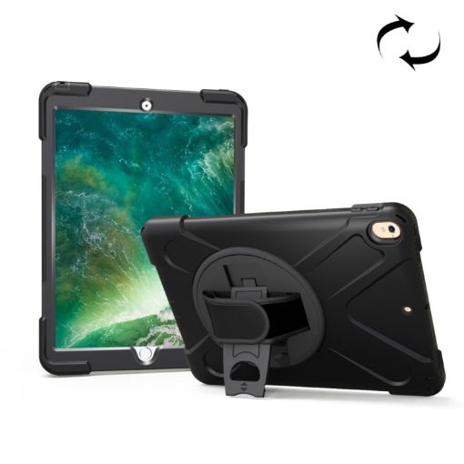 iPad Pro 10.5" 360 Rotating PC+Silicone Case with Holder & Hand-strap - 1