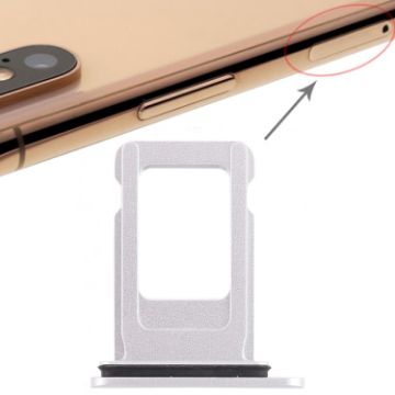 iPhone XR SIM Card Tray (Single SIM) - White - 1