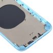 iPhone XR Blue Back Housing Cover with Camera Lens & SIM Tray & Keys - 5