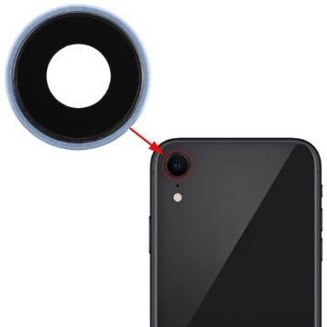 iPhone XR Back Camera Bezel with Lens Cover - Blue - 1