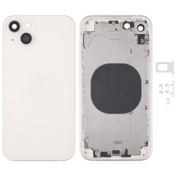 iPhone XR Back Housing Cover - iP13 Style Imitation (White) - 1