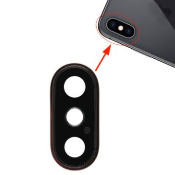 iPhone XS/XS Max Gold Back Camera Bezel with Lens Cover - 1