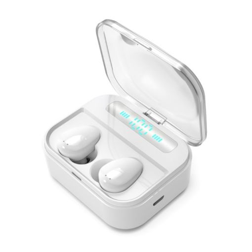 X7 TWS V5.0 Wireless Bluetooth Headset with Charging Case - White - 1