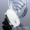 JJT-968 15W Magnetic Car Air Outlet Wireless Charger - Green - 8