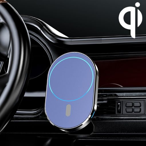 JJT-968 15W Magnetic Car Air Outlet Wireless Charger - Blue - 1