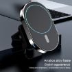 JJT-968 Red Magnetic Car Air Outlet Wireless Charger 15W Max Output - 9