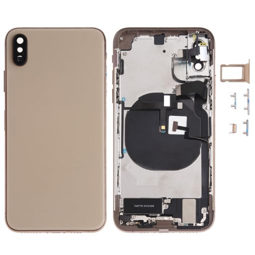 iPhone XS Gold Battery Back Cover Assembly with Keys & Charging Port - 1