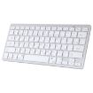 Ultra-thin WB-8022 Wireless Bluetooth Keyboard, Arabic Keys, Silver - 2