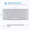 Ultra-thin Wireless Bluetooth Keyboard, French Keys, Silver, for Tablets - 7