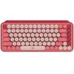 Logitech POP KEYS Pink Bluetooth Mechanical Keyboard - Round Buttons - 1