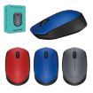 Logitech M170 Wireless Mouse, 1000DPI, USB, 2.4G Receiver, Red - 2