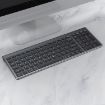 109 Three-mode Wireless Bluetooth Keyboard - Gun Metal Finish - 1