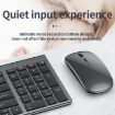 109 Three-mode Wireless Bluetooth Keyboard Silver - Compact & Versatile - 3