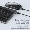 109 Three-mode Wireless Bluetooth Keyboard Silver - Compact & Versatile - 4