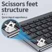 109 Three-mode Wireless Bluetooth Keyboard Silver - Compact & Versatile - 7