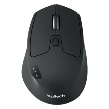 Logitech M720 Wireless Bluetooth Mouse, 1000DPI, 2.4GHz, Black - 1