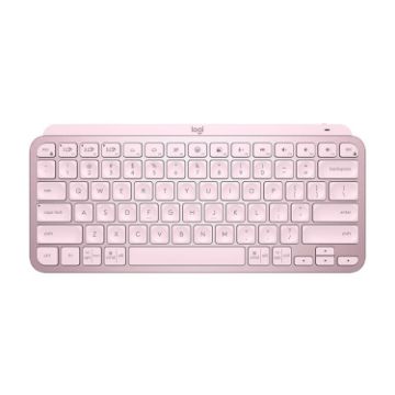 Logitech MX Keys Mini Wireless Bluetooth Backlit Keyboard - Pink - 1