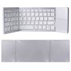 Rechargeable 64 Keys Bluetooth Keyboard with Touchpad - Silver - 4