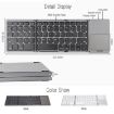 Rechargeable 64 Keys Bluetooth Keyboard with Touchpad - Silver - 7