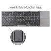 Rechargeable 64 Keys Bluetooth Keyboard with Touchpad - Silver - 8
