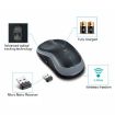 Logitech M185 Wireless Optical Mouse, 2.4GHz, 3-Keys, 1000DPI, Blue - 2