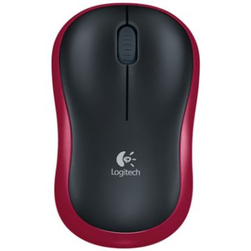 Logitech M185 Wireless Optical Mouse, 2.4GHz, 3-Keys, 1000DPI, Red - 1