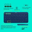 Logitech K380 Wireless Bluetooth Keyboard, Multi-Device, Portable, Blue - 7