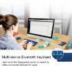 Logitech K380 Red Portable Multi-Device Wireless Bluetooth Keyboard - 8