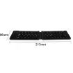 K018 Black Foldable Bluetooth Wireless Keyboard - 67 Keys, USB Charging - 5