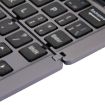 F18 Ultra-slim Foldable Bluetooth Keyboard with Holder - 58 Keys, Grey - 7
