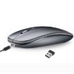 HXSJ M90 Grey Ultrathin Mute Rechargeable Dual Mode Wireless Mouse - 2