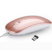 HXSJ M90 Rose Gold Dual Mode Wireless Bluetooth Rechargeable Mouse - 2