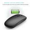 HXSJ M90 Rose Gold Dual Mode Wireless Bluetooth Rechargeable Mouse - 5