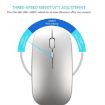 HXSJ M90 Rose Gold Dual Mode Wireless Bluetooth Rechargeable Mouse - 6