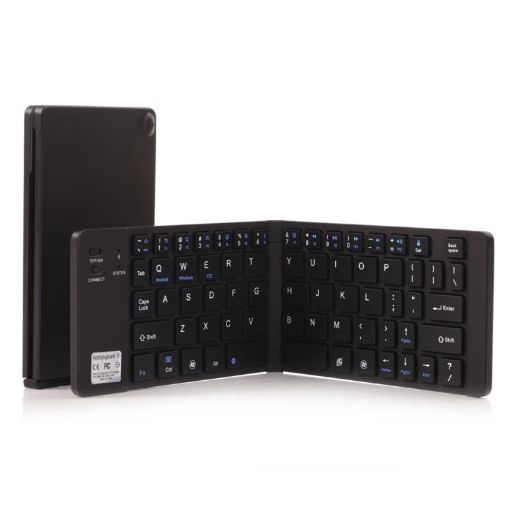 Ultra-thin Foldable Bluetooth Keyboard GK228, Holder, Android/iOS/Windows - 1