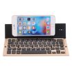 GK608 Gold Ultra-thin Foldable Bluetooth Keyboard, Android/iOS/Windows - 3