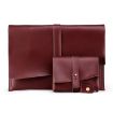 Leather Laptop & Tablet Bag w/ Cable Winder for 13" & Below - Wine Red - 2