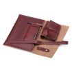 Leather Laptop & Tablet Bag w/ Cable Winder for 13" & Below - Wine Red - 3