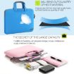 12" Portable Air Permeable Sleeve Bag for Laptops, 32x21x2cm, Grey - 4