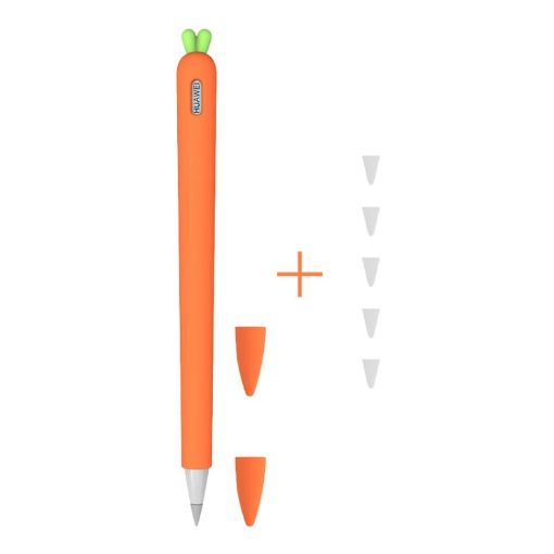 Carrot Silicone Cover & Pen Cap for Huawei M-Pencil (Orange) - 1